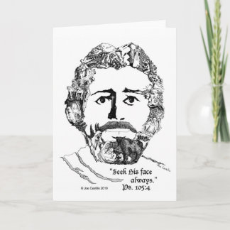 "Suchen Sie sein Gesicht immer" Ps. 105:4 Karte