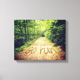 Suchen Sie selbst führen Sie inspirierende Running Leinwanddruck