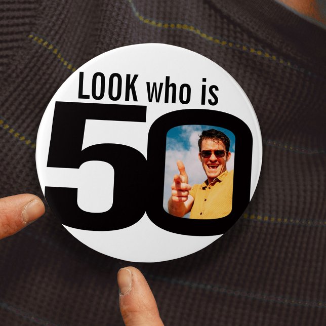 Suchen Sie, wer 50 Foto Schwarz-Weiß-Taste/Abzeich Button (Von Creator hochgeladen)