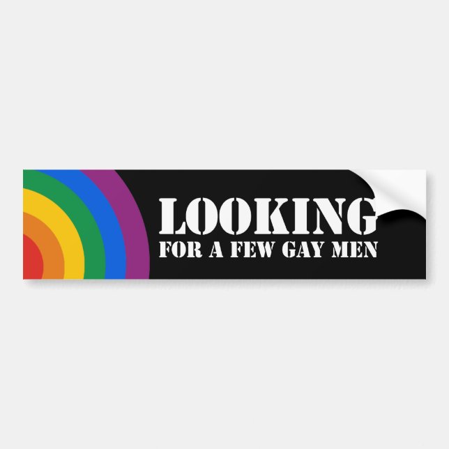 Suchen von einige homosexuelle Männer Autoaufkleber (Vorne)