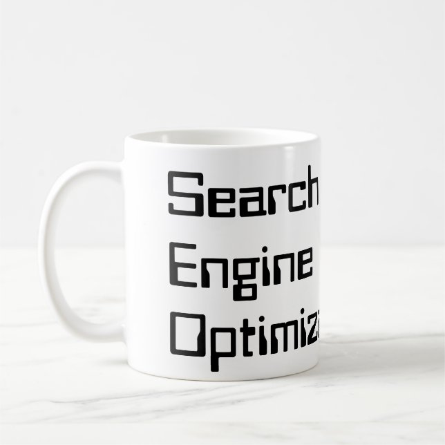 Suchmaschine-Optimierung - SEO Kaffeetasse (Links)