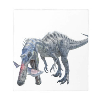 Suchomimus Dinosaurier aß einen Hai Notizblock