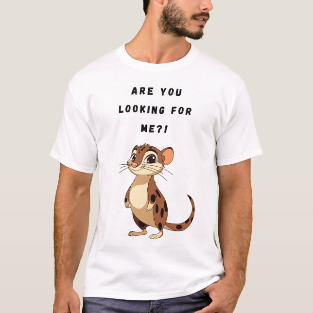Suchst du nach mir?! Funny Cat T-Shirt (Vorderseite)