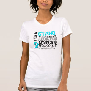 Sucht-Erholung nehmen einen Stand gegen Sucht T-Shirt
