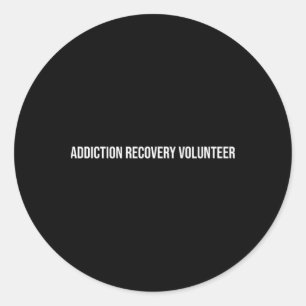Sucht Recovery Freiwilliger Psychische Gesundheit  Runder Aufkleber