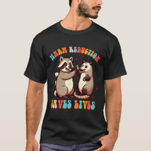 Suchtberater Waschbär Opossum Schadensminimierung  T-Shirt