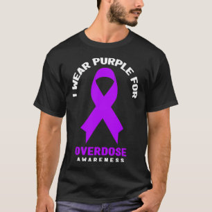 Suchtbewusstsein - Ich trage Lila bei Überdosierun T-Shirt