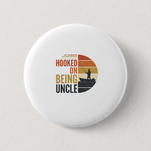 Süchtig aufs Onkel-Angeln Vintage-Grafik_1 Button