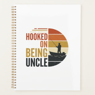Süchtig aufs Onkel-Angeln Vintage-Grafik_1 Planer
