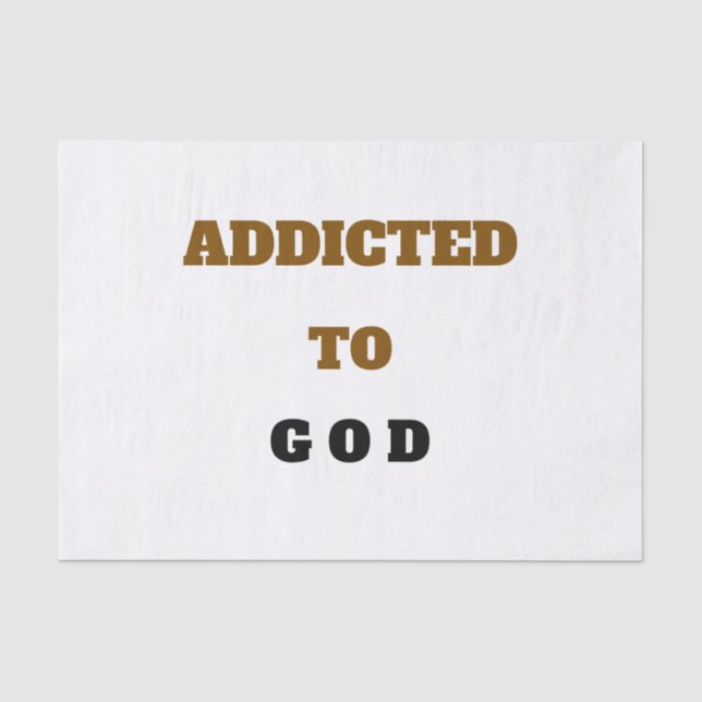 SÜCHTIG NACH GOTT SEIDENPAPIER (Vorderseite)