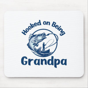 Süchtig nach Opa-Angeln  Mousepad
