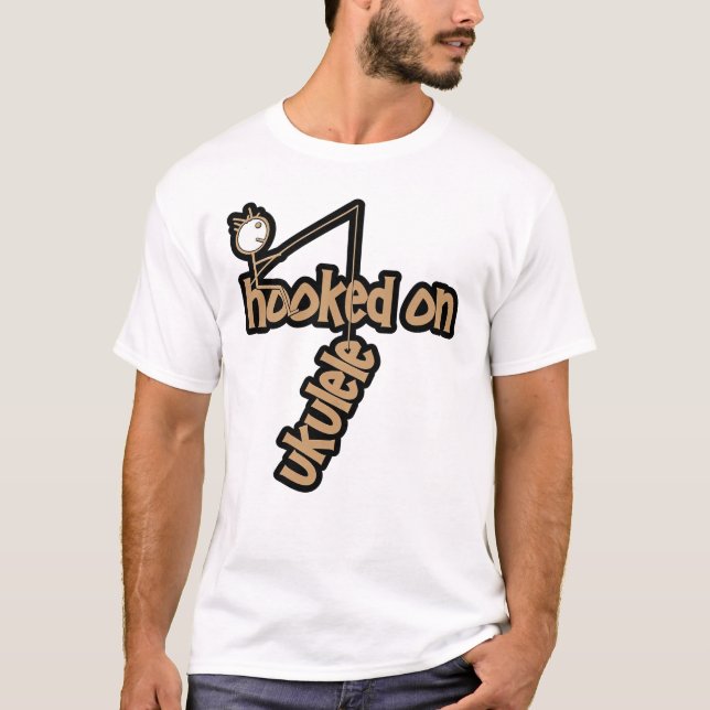 Süchtig nach Ukulele T-Shirt (Vorderseite)