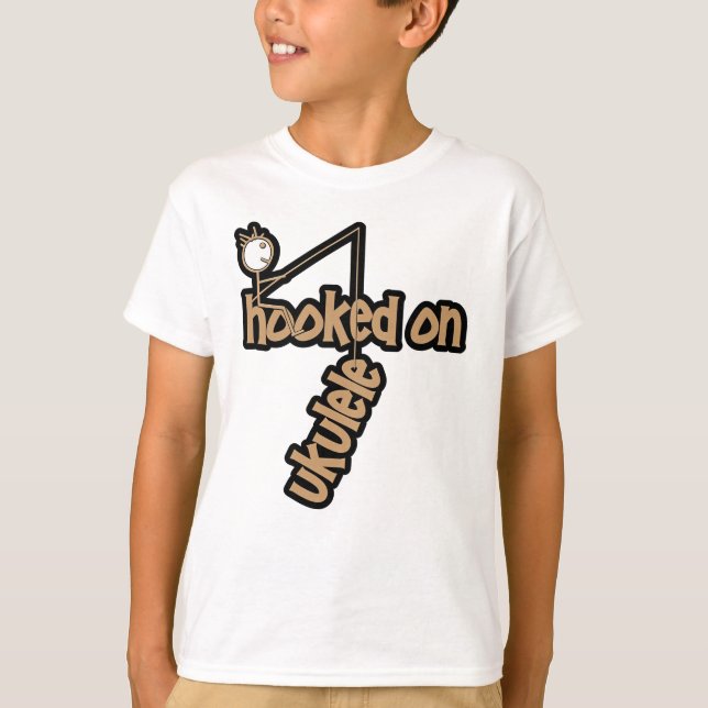 Süchtig nach Ukulele T-Shirt (Vorderseite)