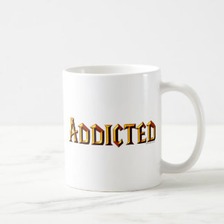 Süchtig (wow-Schriftart) Kaffeetasse