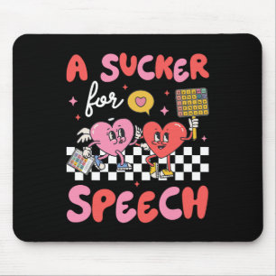 Süchtiger nach Sprachtherapie Slp Herz Liebender V Mousepad