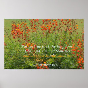 Suchvorgang YE zuerst das Reich Gottes Poster
