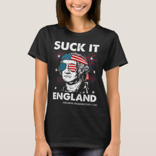 Suck-it Angleterre T-shirt drôle du 4 juillet Geor