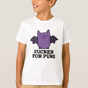 Sucker for Puns Funny Baby Bat Puff T-Shirt