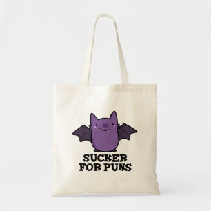Sucker For Puns Funny Baby Bat Pun Tragetasche