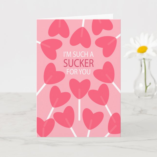 Sucker für Sie - Valentinskarte Karte (Kleine Pflanze)