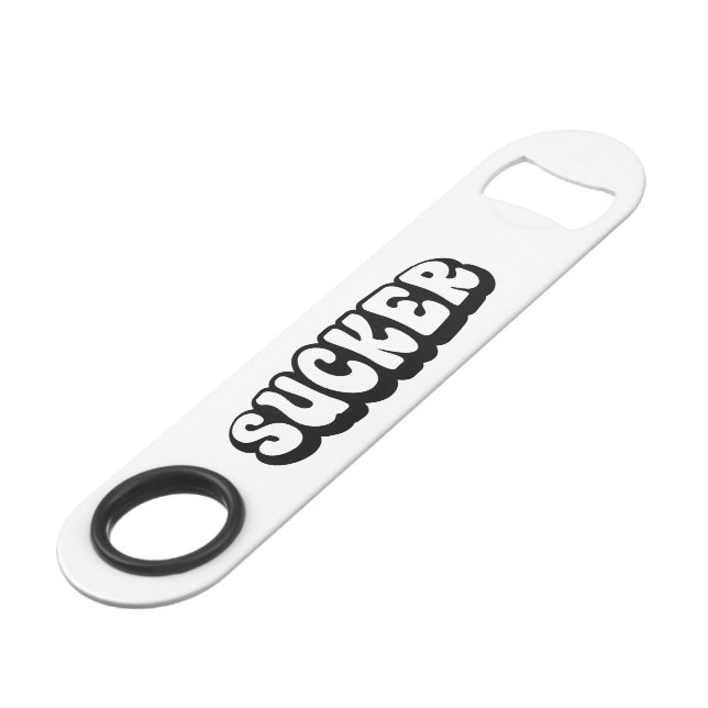 SUCKER SPEED FLASCHENÖFFNER (Vorderseite Schrägansicht)