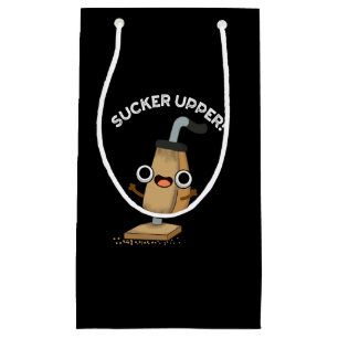 Sucker Upper Funny Vacuum Cleaner Puck Dark BG Kleine Geschenktüte
