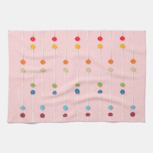 Suckers Lollypop Candy Rainbow Geschirrtuch