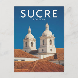 Sucre Bolivia White City Colonial Architecture Postkarte