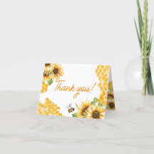 Sucré Comme Peut Être Baby shower Carte de remerci