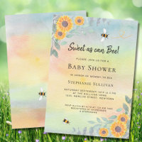 Sucré Comme Peut Être Baby shower Invitation