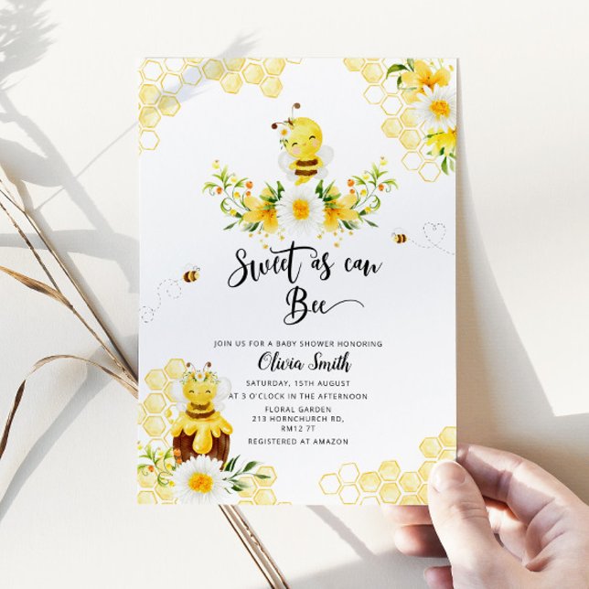 Sucré comme peut être baby shower invitation (Créateur téléchargé)
