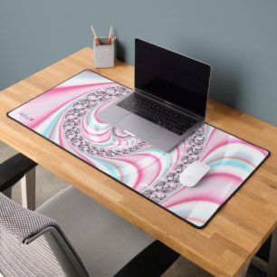 Sucre de canne bleu rose pastel Spiral Fractal