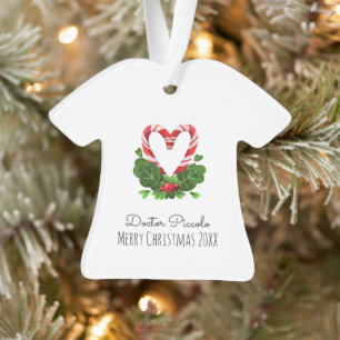 Sucre de canne Coeur Joyeux Noël DOCTEUR Nom Année