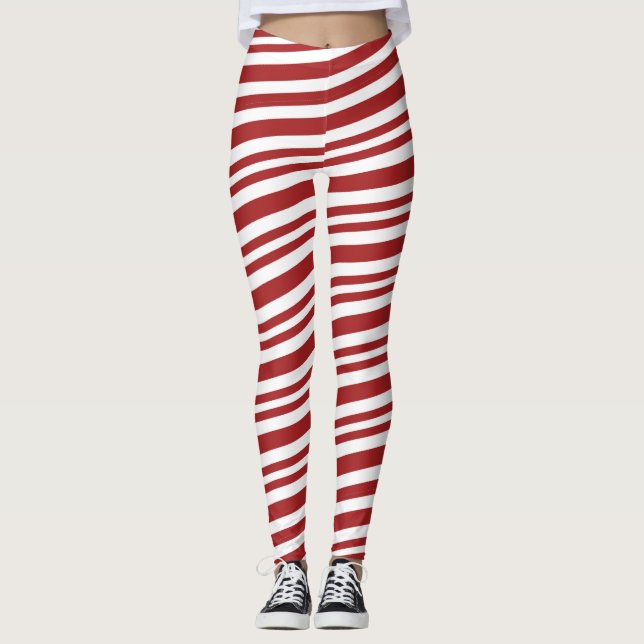 Sucre de canne de Noël Leggings vacances (Devant)