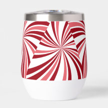 Sucre de canne de Noël moderne rouge blancBouteill