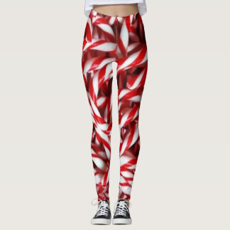Sucre de canne Peppermint Stick Fashion Leggings