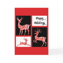 Sucre de canne Reindeer, Carte de voeux de vacance