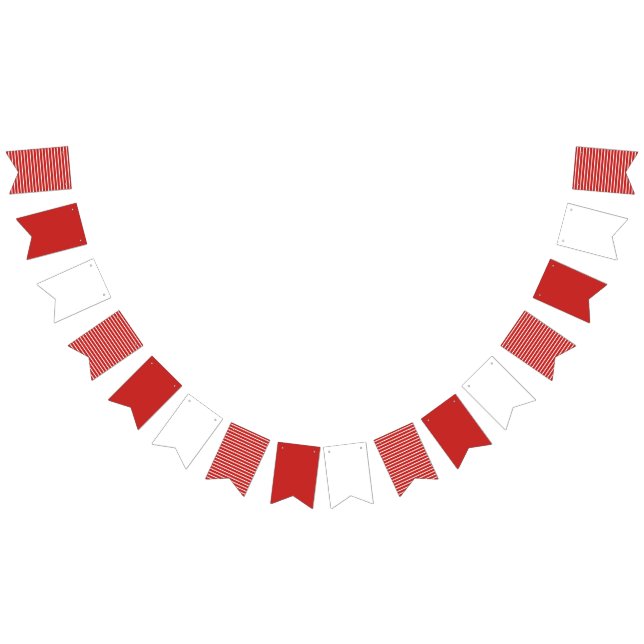 Sucre de canne rouge et blanc Drapeaux à rayures (Tout)