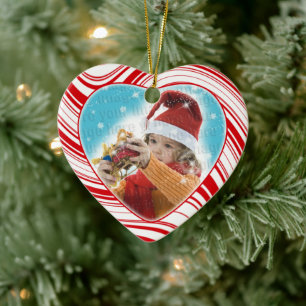 Sucre de canne rouge et blanc Ornement de Noël per