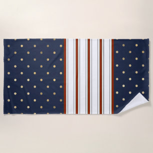 Sucre de canne Stripes & serviettes de plage Pois