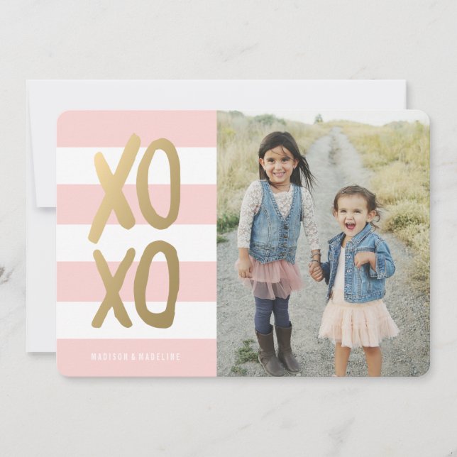Sucré et chic | Carte photo de la Saint Valentin (Devant)