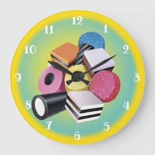Sucrerie Allsorts. Grande horloge murale