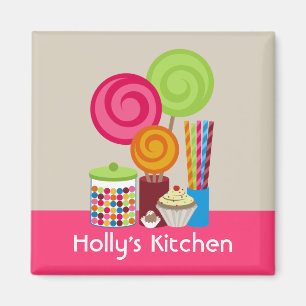 Sucrerie et aimant de cuisine de bonbons