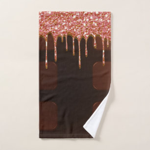 Sucreries Fille Rose Pailleté Chocolat Coulant