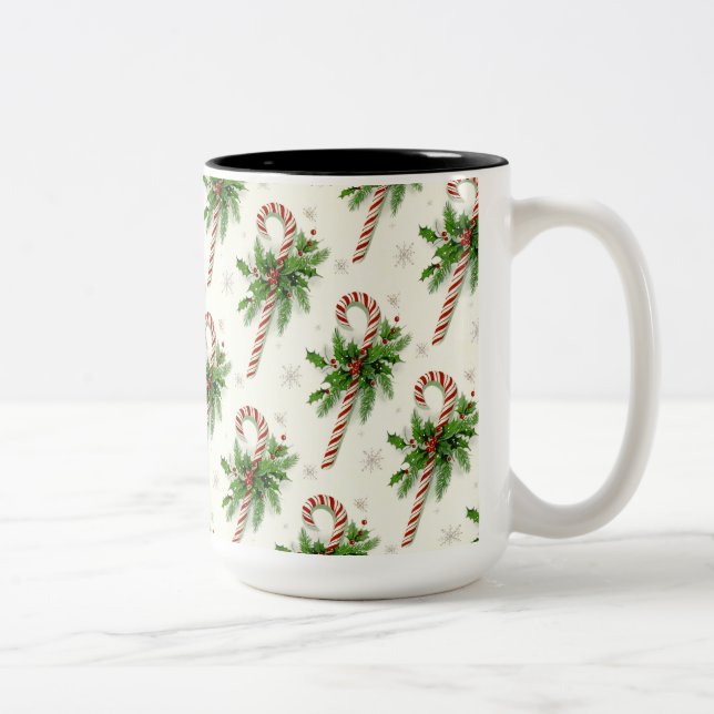Sucres de canne et Holly Christmas Mug (Droit)