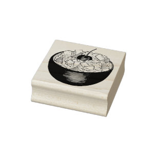 Süd Ambrosia Coconut Marshmallow Fruchtsalat Gummistempel