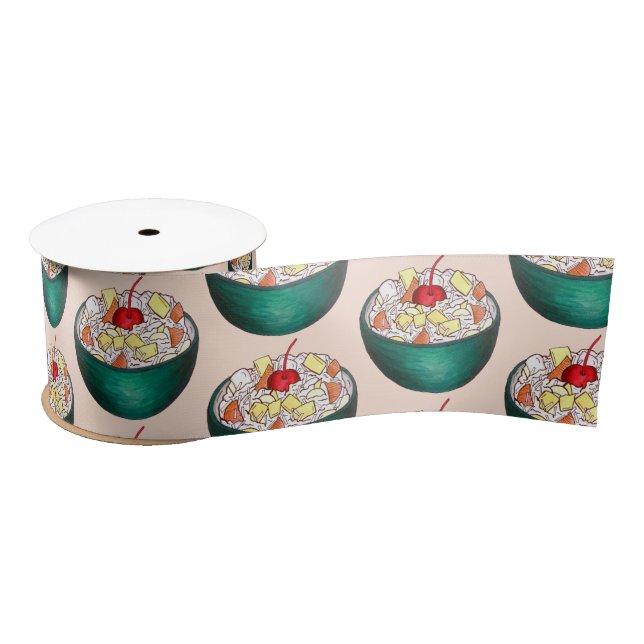 Süd Ambrosia Coconut Marshmallow Fruchtsalat Satinband (Spule)