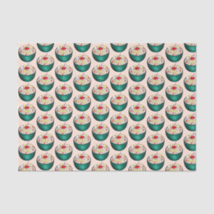 Süd Ambrosia Coconut Marshmallow Fruchtsalat Seidenpapier