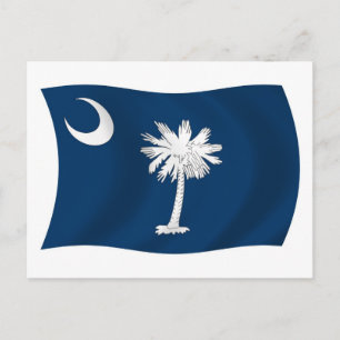 Süd-Carolina-Flagge Postkarte