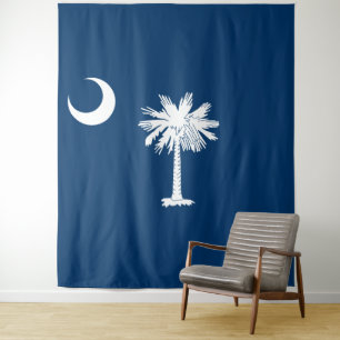 Süd-Carolina-Flagge Wandteppich